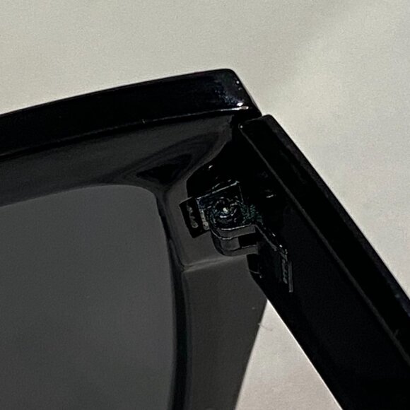 Aire Haedus Oversized Square Cat-Eye Sunglasses Black Smoke Mono NWOT